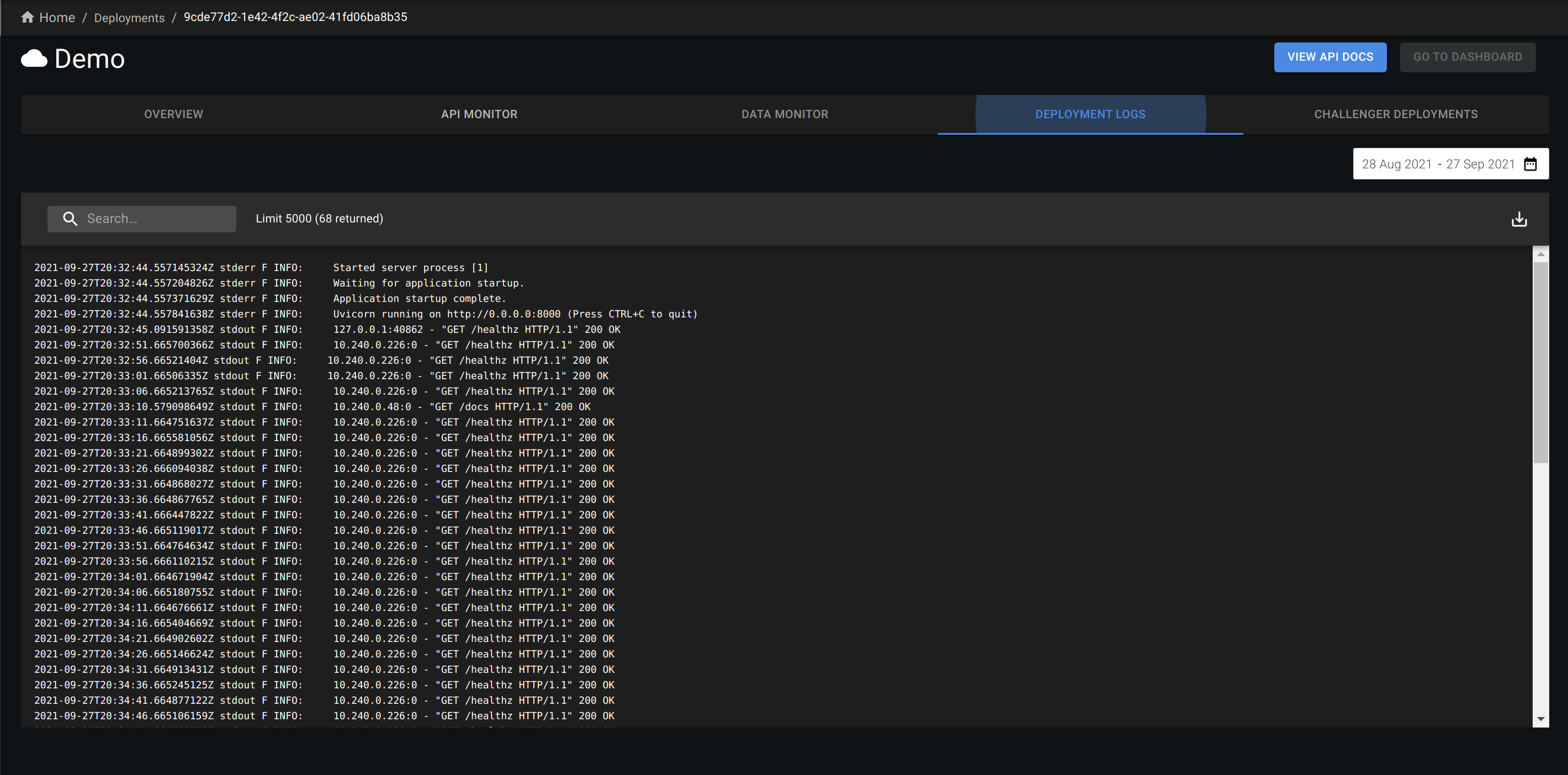 Deployment Logs